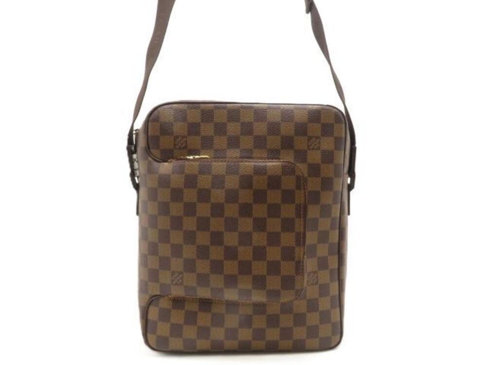 LOUIS VUITTON Olaf Damier Bag Shoulder Canvas Brown